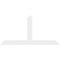 Ekena Millwork Portland Architectural Grade PVC Gable Bracket, 84"W x 42"H x 2"D x 6"F, 12/12 Pitch GBP084X42X0206POR00 - alternate 4